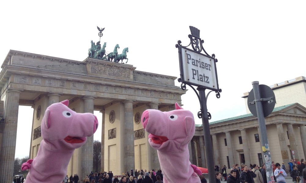 Abschied von Berlin am Pariser Platz (ist ja unanständig)