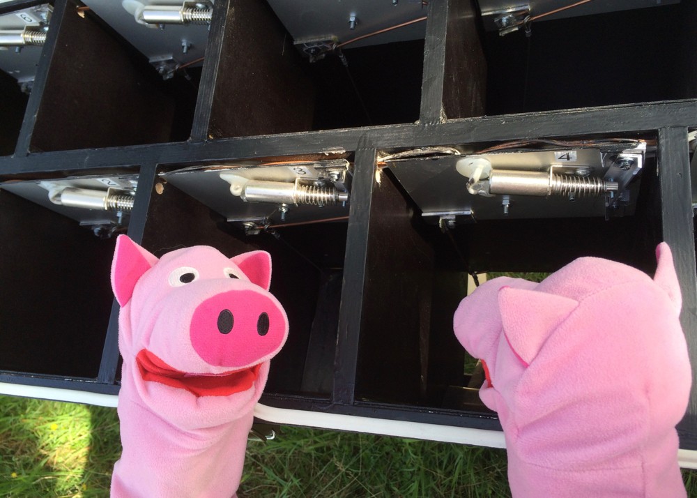 So sieht das Innenleben des Automaten aus. Passt viel rein!