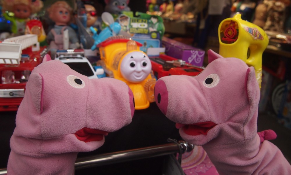 Aufgepasst, dass man nicht selbst zum Kauf angeboten wird.