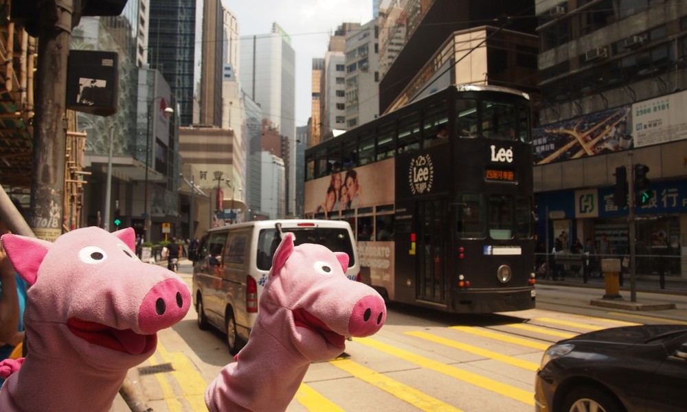 Und wirklich, schon sind sie wieder im Getümmel.