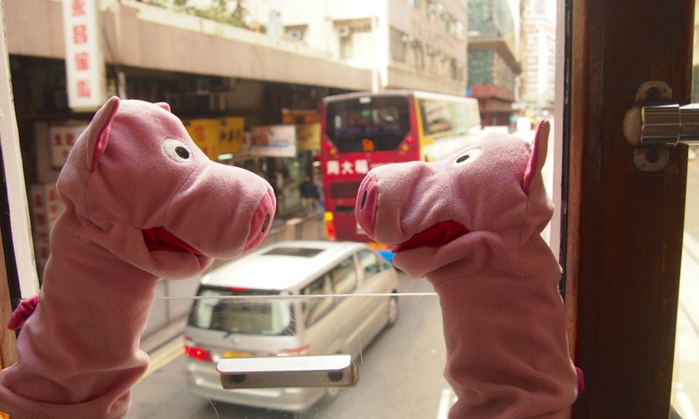 Die Aussicht ist berauschend. Na ja.