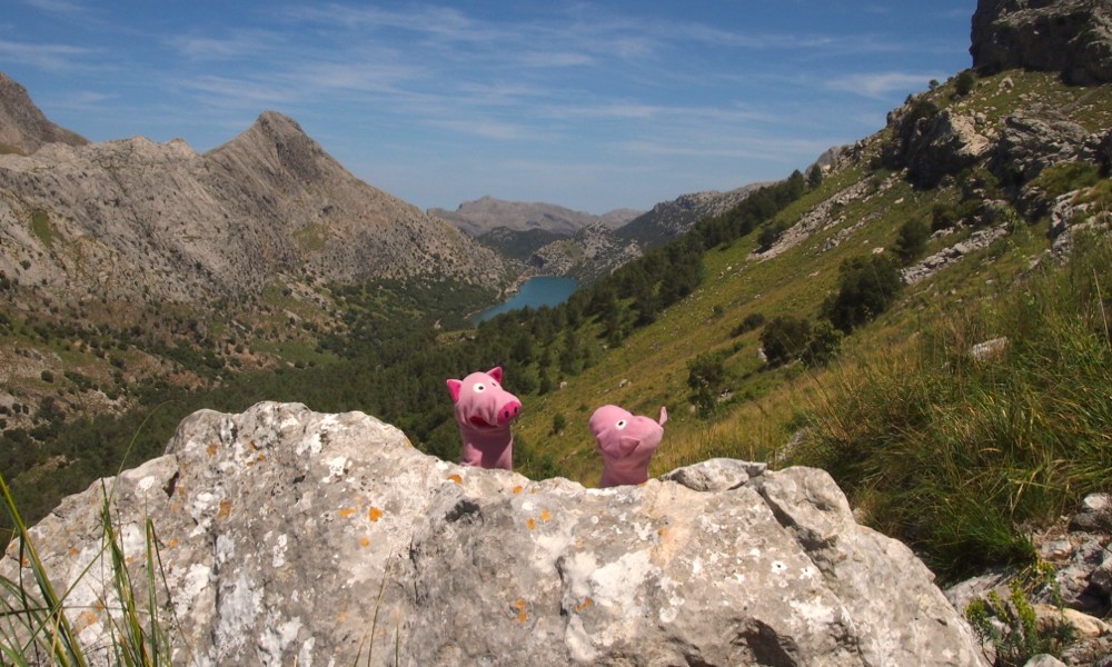 Am nächsten Tag geht es von den blauen Seen ...