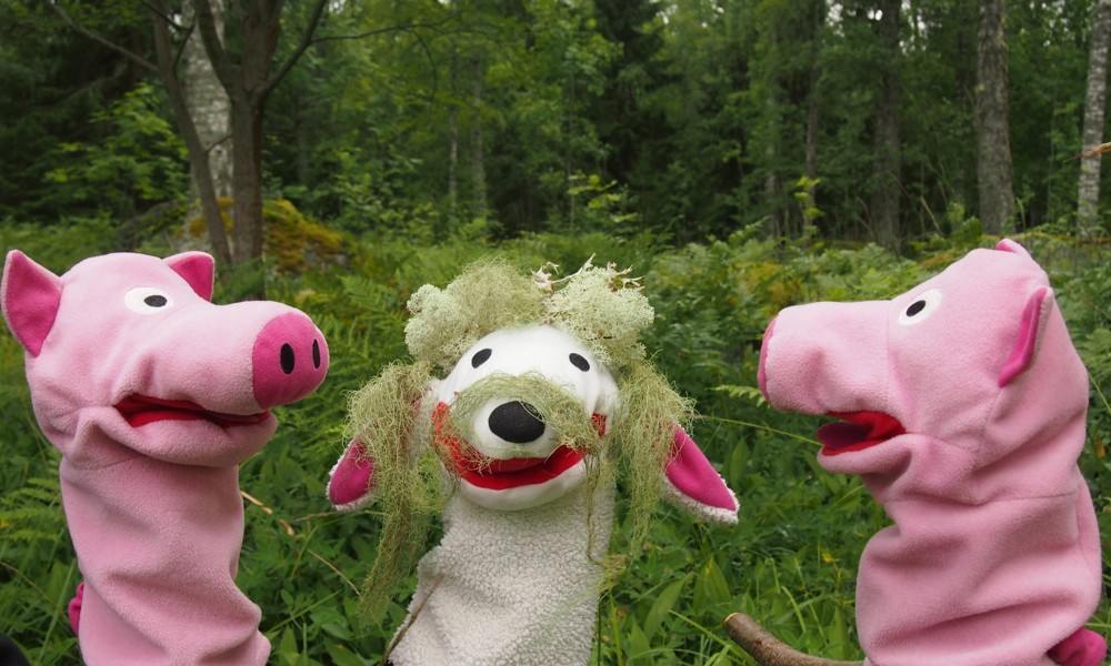 Direkt am ersten Tag treffen die Schweine einen Troll.