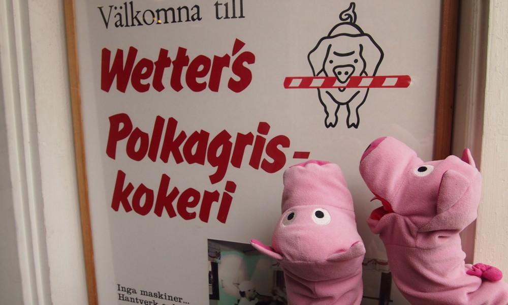 Die Schweine machen einen Ausflug nach Gränna...