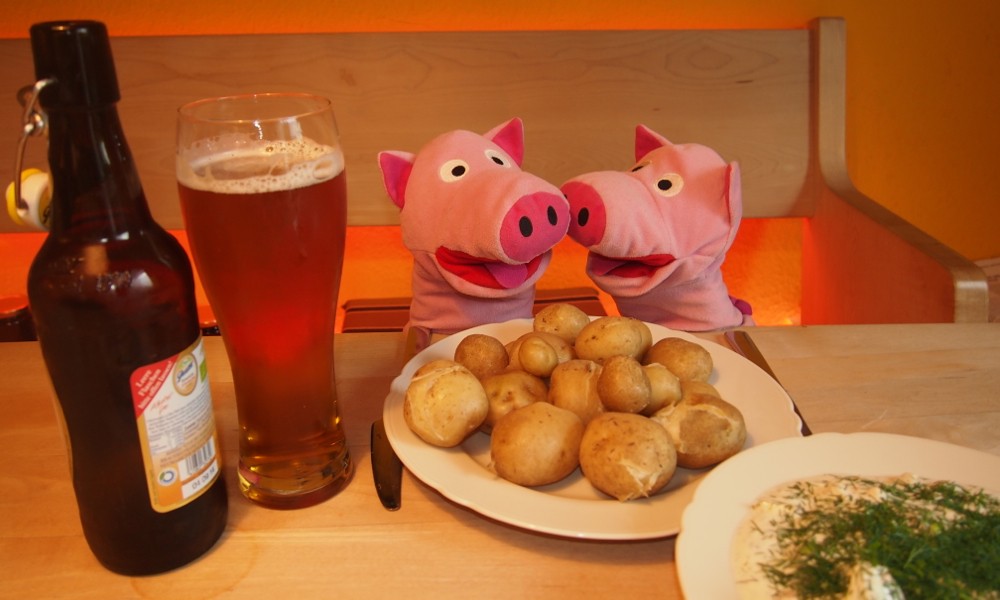 Gekocht duftet alles noch besser, die Schweine sind aus dem Häuschen!