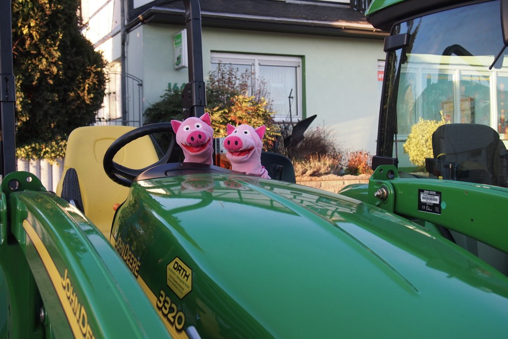 Da kann eine Fahrt mit dem Trecker nicht schaden!