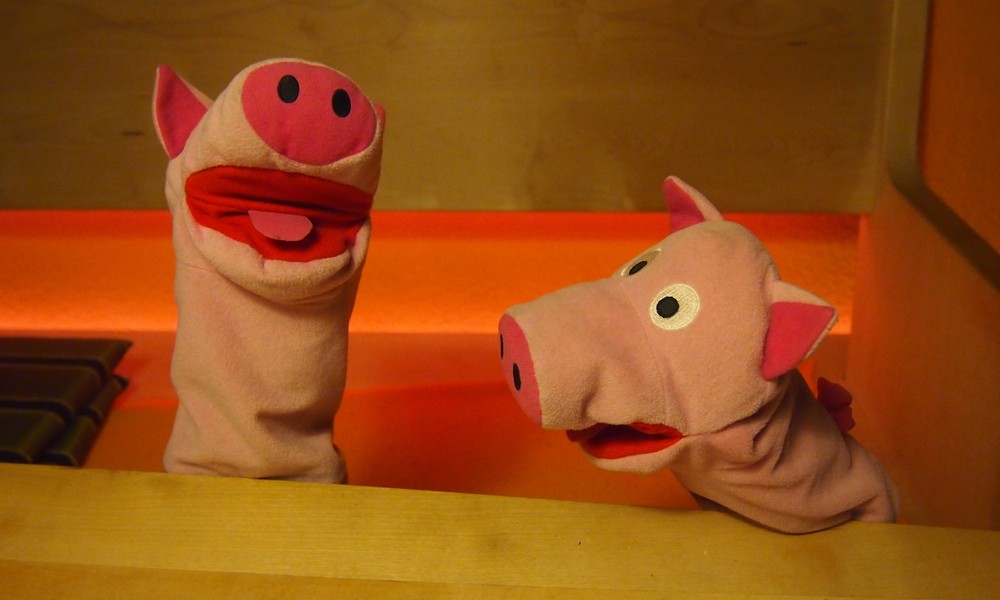 Und tatsächlich: zu Hause ist die Plautze weg. Schlanke Schweine!