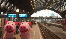 Nach England kommt man auch mit der Eisenbahn. 