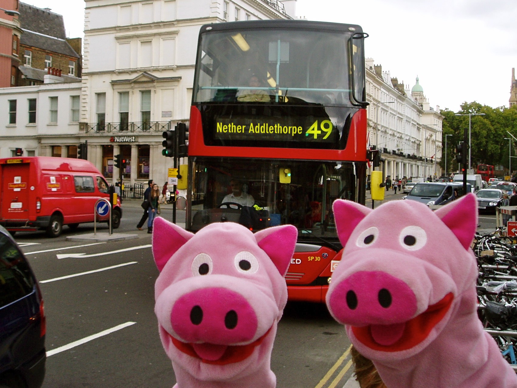 Beim nächsten mal besuchen die Schweine dann auch DIE ZWEI COUSINEN