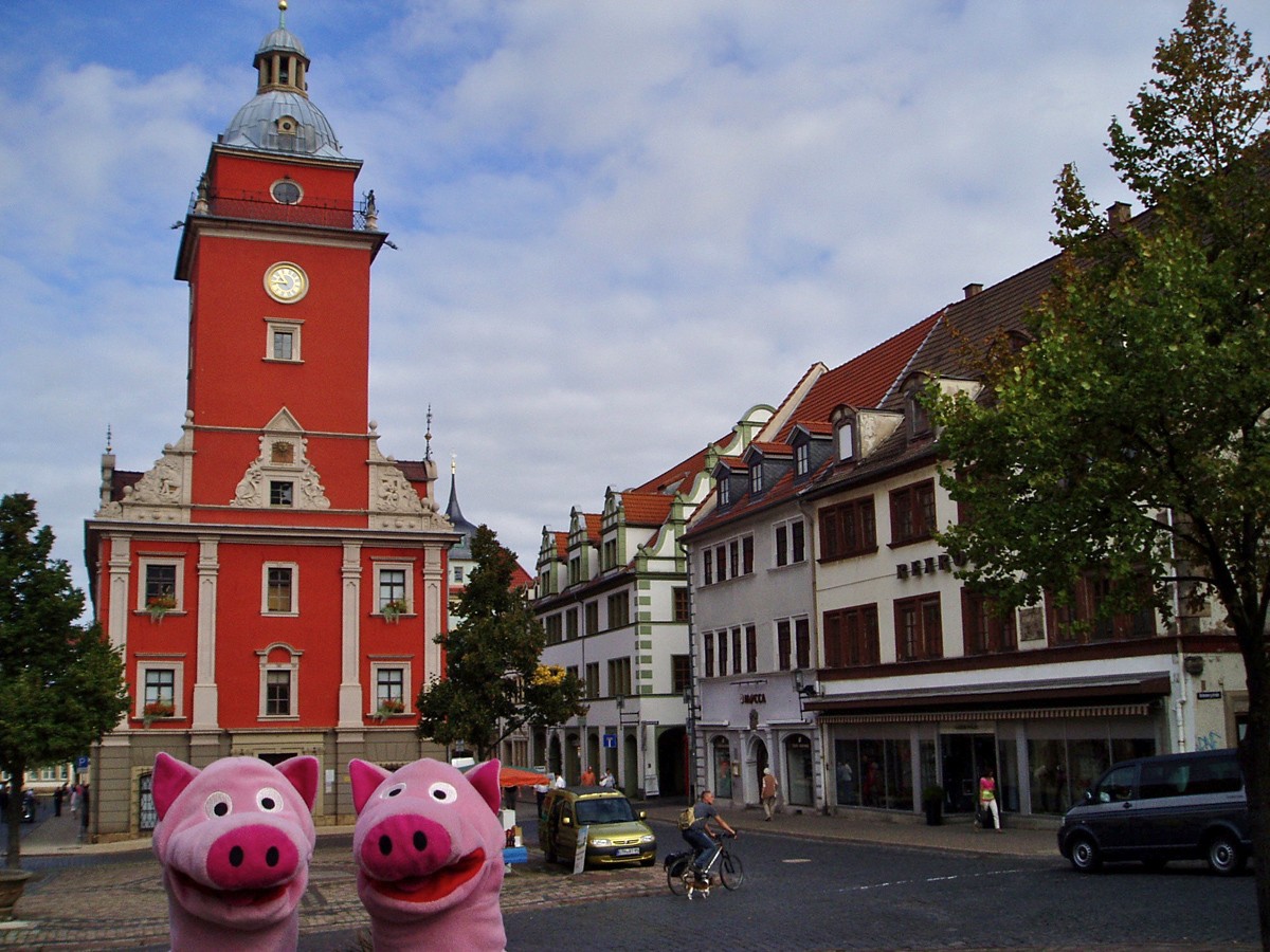 Unterwegs wurde Rast in Gotha gemacht.