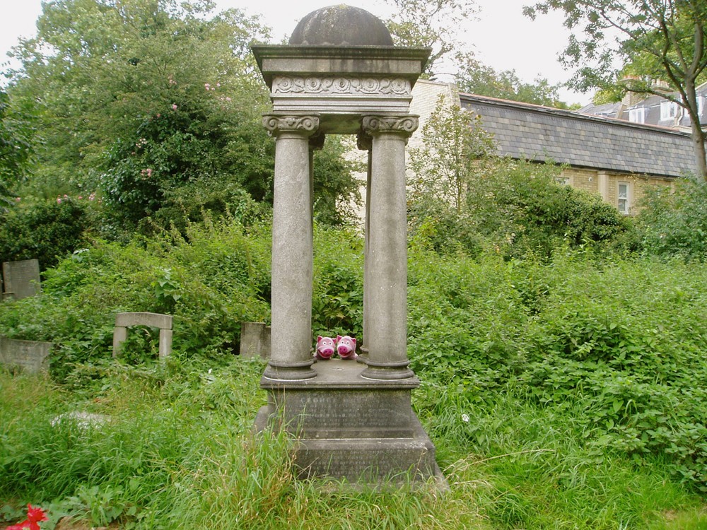In London dann: Spaziergang auf dem Friedhof in Dalston.