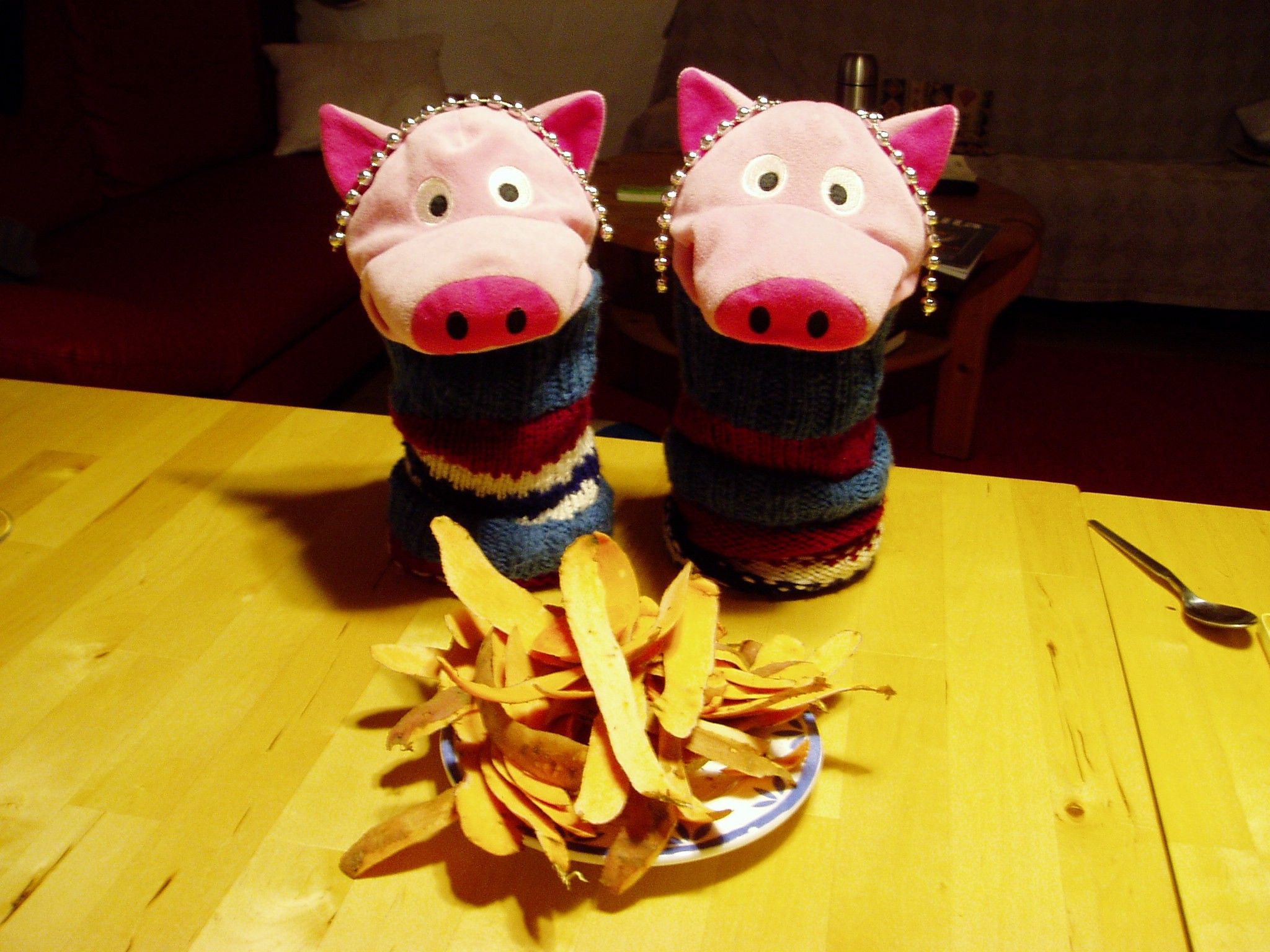 Die große Überraschung zur Bescherung: Süßkartoffelschalen!